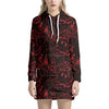 Halloween Red Blood Print Hoodie Dress