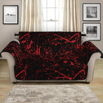 Halloween Red Blood Print Loveseat Protector