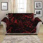 Halloween Red Blood Print Loveseat Protector