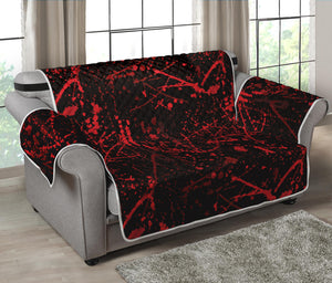 Halloween Red Blood Print Loveseat Protector