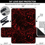 Halloween Red Blood Print Loveseat Protector