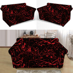 Halloween Red Blood Print Loveseat Slipcover