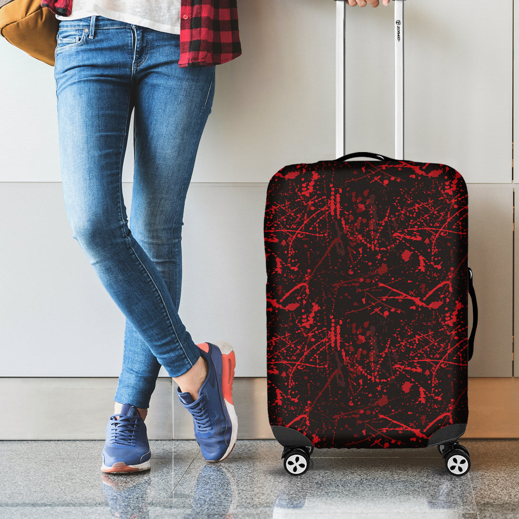 Halloween Red Blood Print Luggage Cover