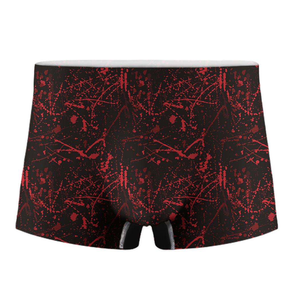 Halloween Red Blood Print Men's Boxer Briefs