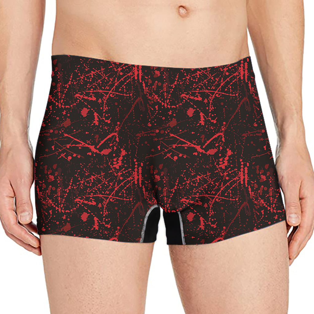 Halloween Red Blood Print Men's Boxer Briefs