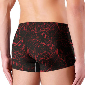 Halloween Red Blood Print Men's Boxer Briefs