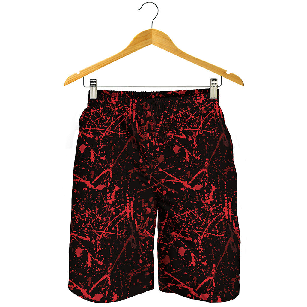 Halloween Red Blood Print Men's Shorts