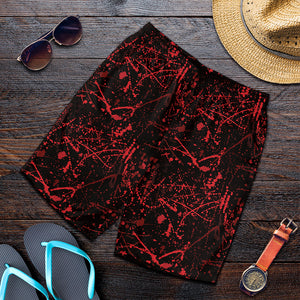 Halloween Red Blood Print Men's Shorts