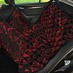 Halloween Red Blood Print Pet Car Back Seat Cover