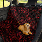 Halloween Red Blood Print Pet Car Back Seat Cover