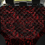 Halloween Red Blood Print Pet Car Back Seat Cover