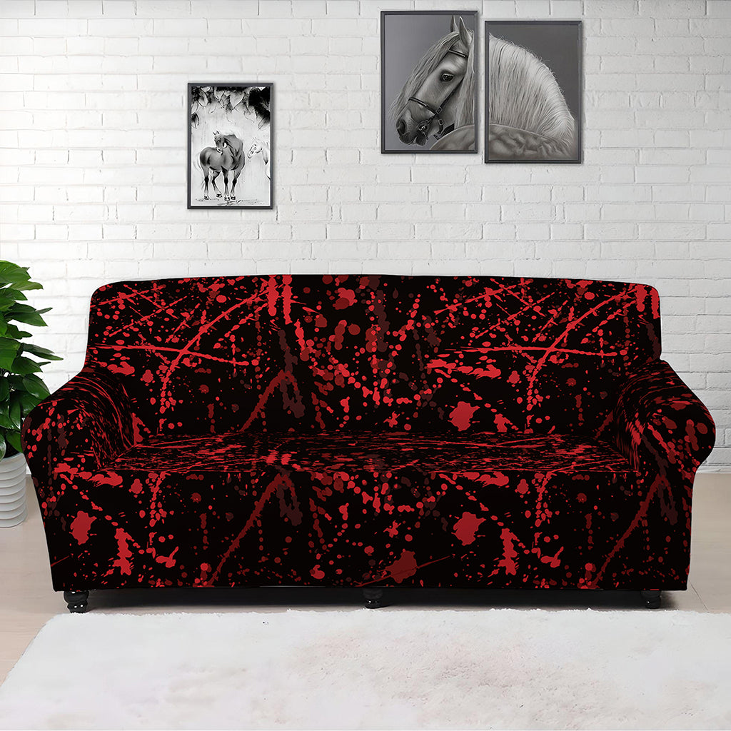 Halloween Red Blood Print Sofa Cover
