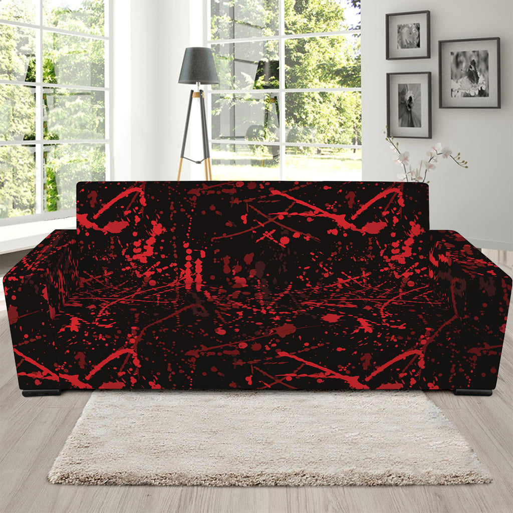 Halloween Red Blood Print Sofa Slipcover