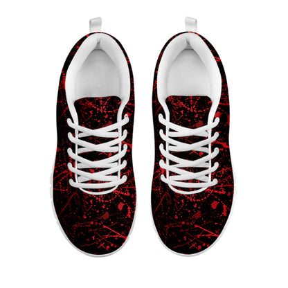 Halloween Red Blood Print White Sneakers