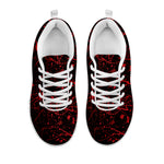 Halloween Red Blood Print White Sneakers