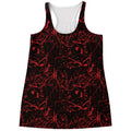 Halloween Red Blood Print Women's Racerback Tank Top