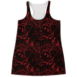 Halloween Red Blood Print Women's Racerback Tank Top