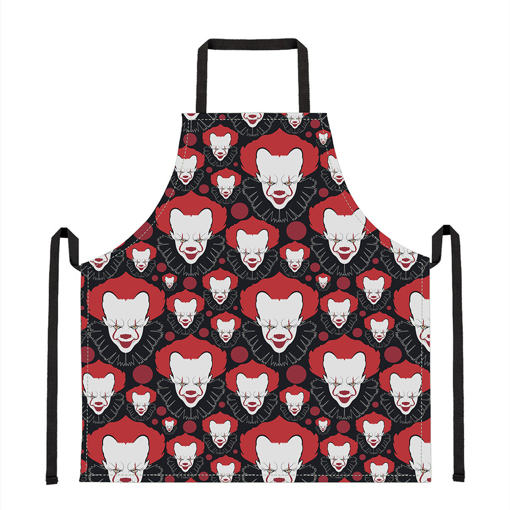 Halloween Scary Clown Pattern Print Apron