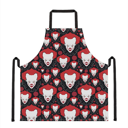 Halloween Scary Clown Pattern Print Apron