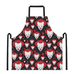 Halloween Scary Clown Pattern Print Apron