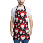Halloween Scary Clown Pattern Print Apron