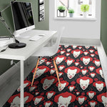 Halloween Scary Clown Pattern Print Area Rug