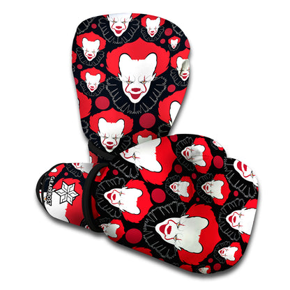 Halloween Scary Clown Pattern Print Boxing Gloves