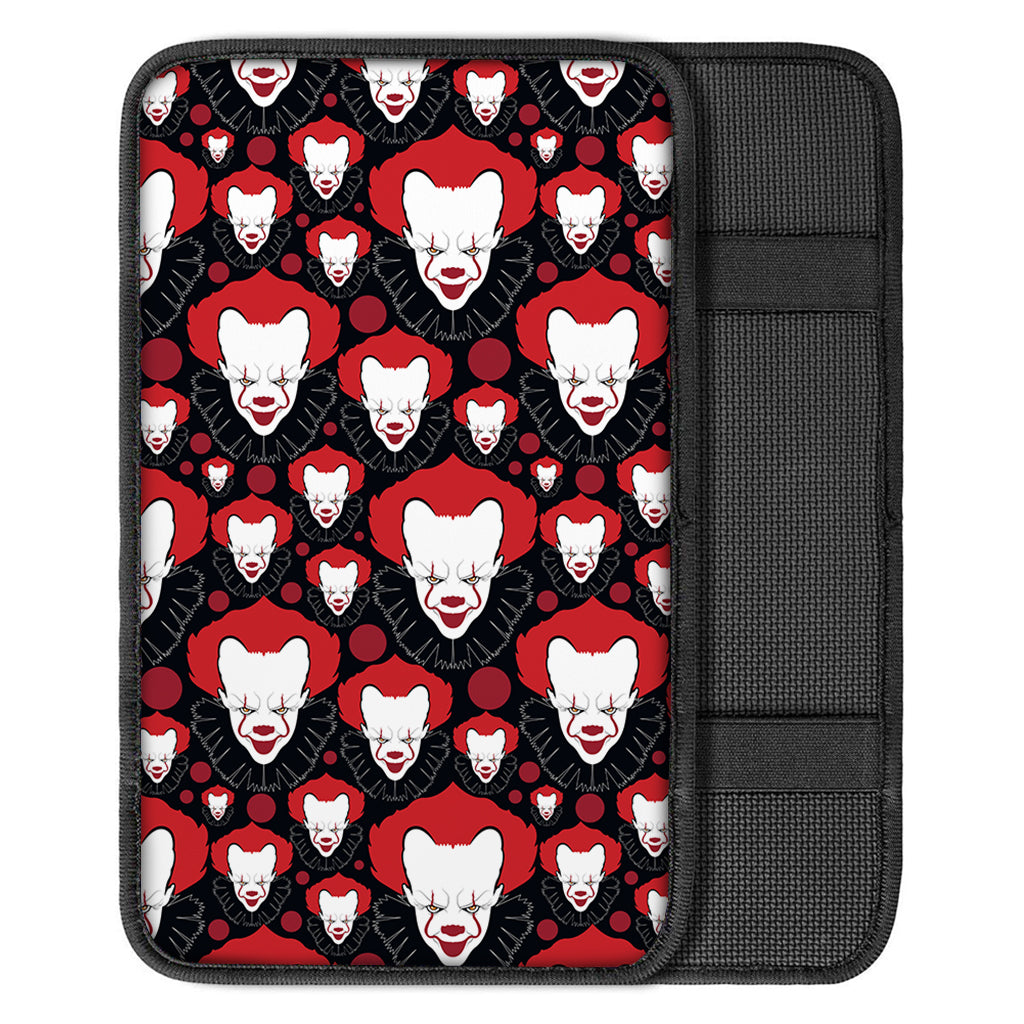 Halloween Scary Clown Pattern Print Car Center Console Cover