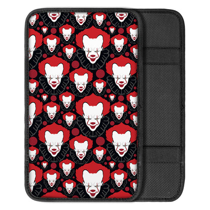 Halloween Scary Clown Pattern Print Car Center Console Cover