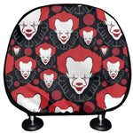 Halloween Scary Clown Pattern Print Car Headrest Covers