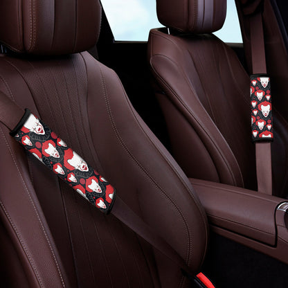 Halloween Scary Clown Pattern Print Car Seat Belt Covers