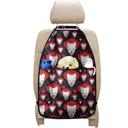 Halloween Scary Clown Pattern Print Car Seat Organizers