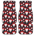 Halloween Scary Clown Pattern Print Front and Back Car Floor Mats
