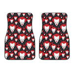 Halloween Scary Clown Pattern Print Front Car Floor Mats