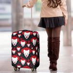 Halloween Scary Clown Pattern Print Luggage Cover
