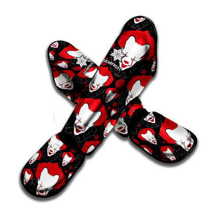 Halloween Scary Clown Pattern Print Muay Thai Shin Guard