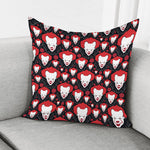 Halloween Scary Clown Pattern Print Pillow Cover