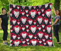 Halloween Scary Clown Pattern Print Quilt