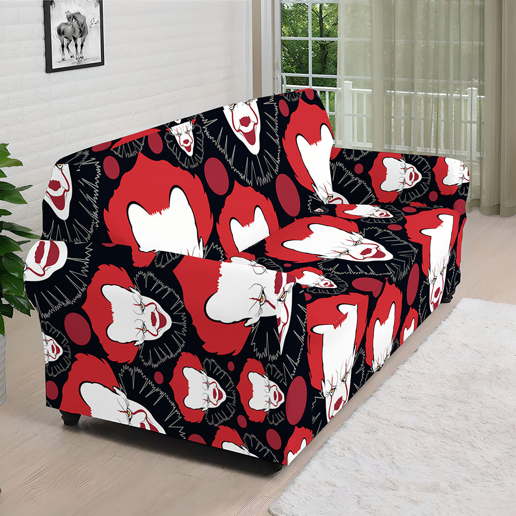 Halloween Scary Clown Pattern Print Sofa Cover