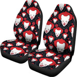 Halloween Scary Clown Pattern Print Universal Fit Car Seat Covers