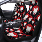 Halloween Scary Clown Pattern Print Universal Fit Car Seat Covers
