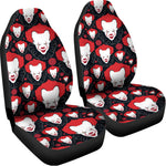 Halloween Scary Clown Pattern Print Universal Fit Car Seat Covers