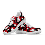 Halloween Scary Clown Pattern Print White Sneakers