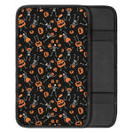 Halloween Skeleton And Pumpkin Print Car Center Console Cover