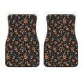 Halloween Skeleton And Pumpkin Print Front Car Floor Mats