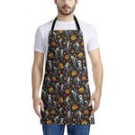 Halloween Skeleton Party Pattern Print Apron