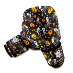 Halloween Skeleton Party Pattern Print Boxing Gloves