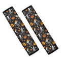 Halloween Skeleton Party Pattern Print Car Seat Belt Covers