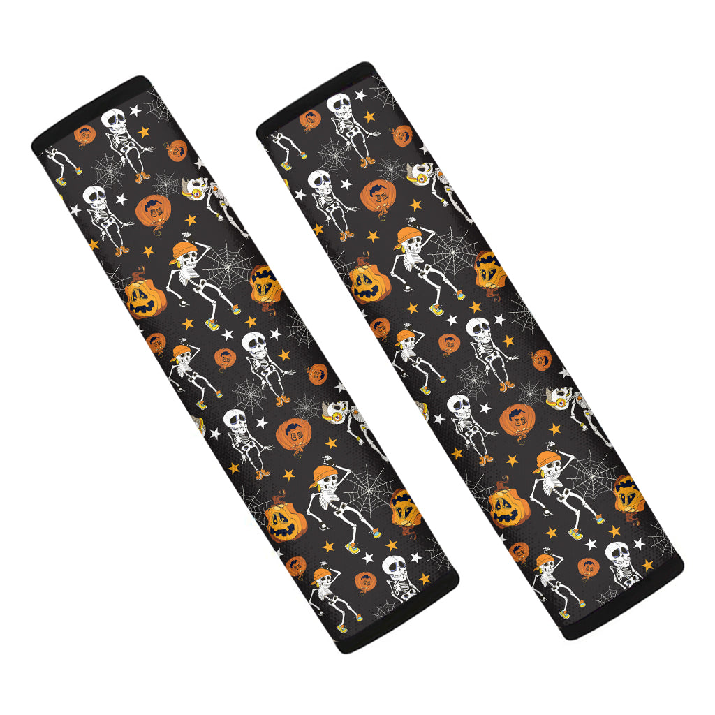 Halloween Skeleton Party Pattern Print Car Seat Belt Covers