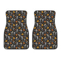 Halloween Skeleton Party Pattern Print Front Car Floor Mats